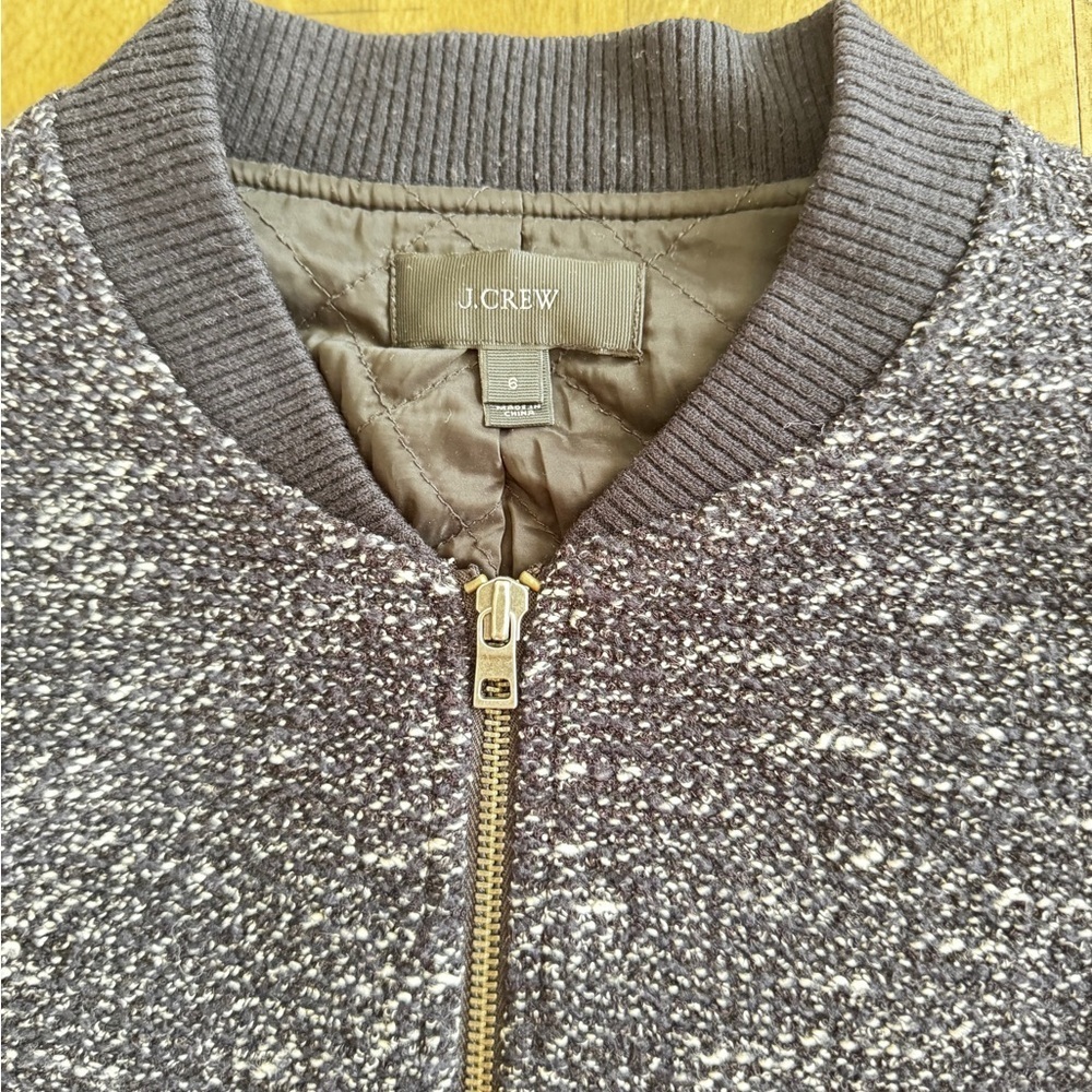J. Crew Women's dark blue Bomber Jacket - Picture 5 of 8